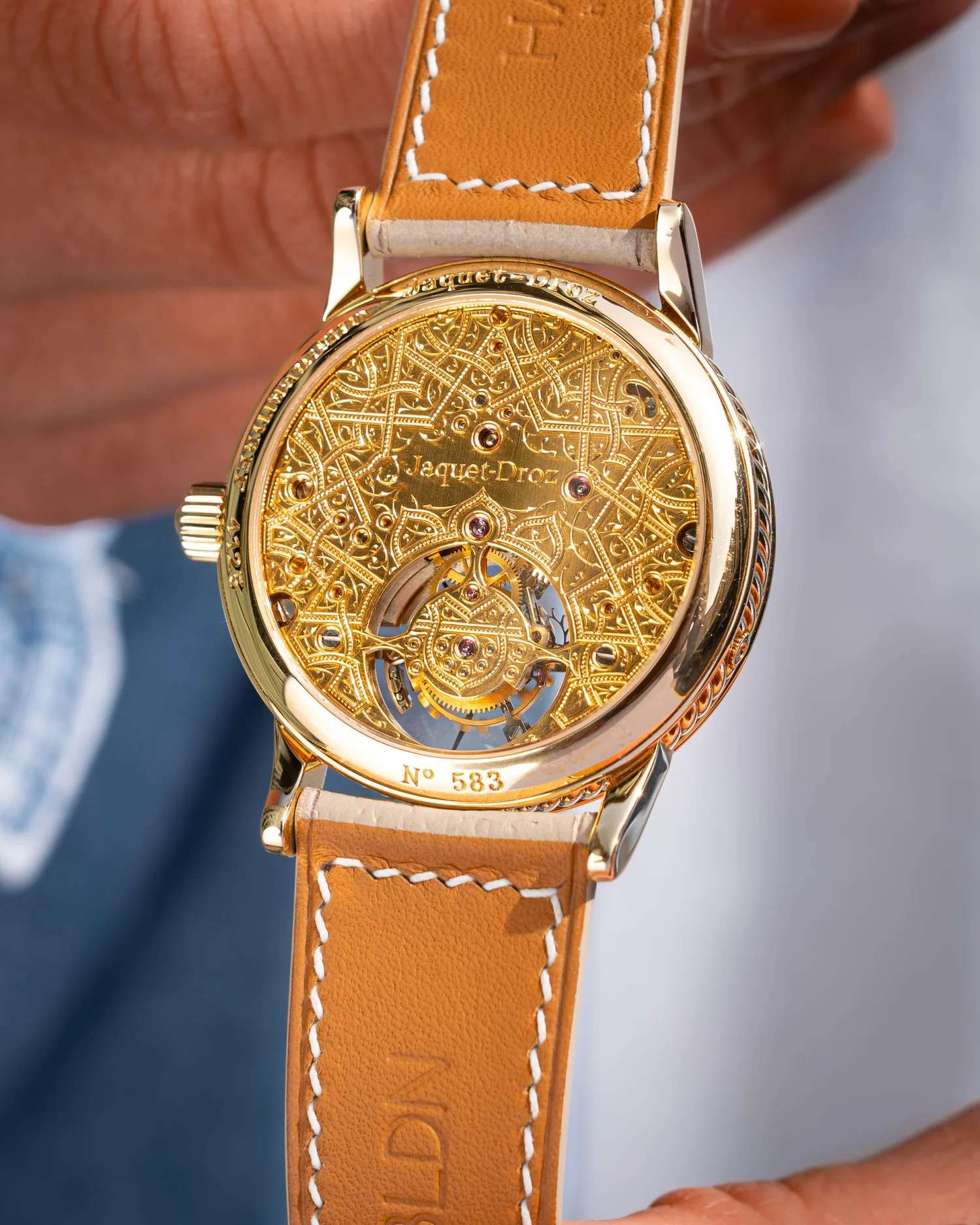 Circa Late 1990's Jaquet-Droz 4125 Tourbillon Day Date — Watch